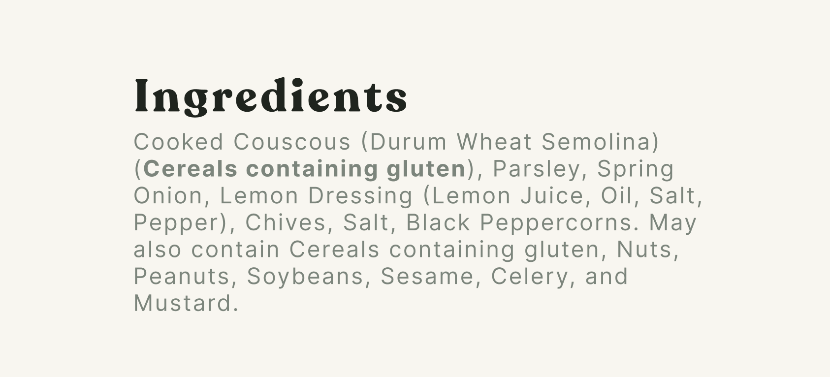 Lemon & Herb Cous Cous