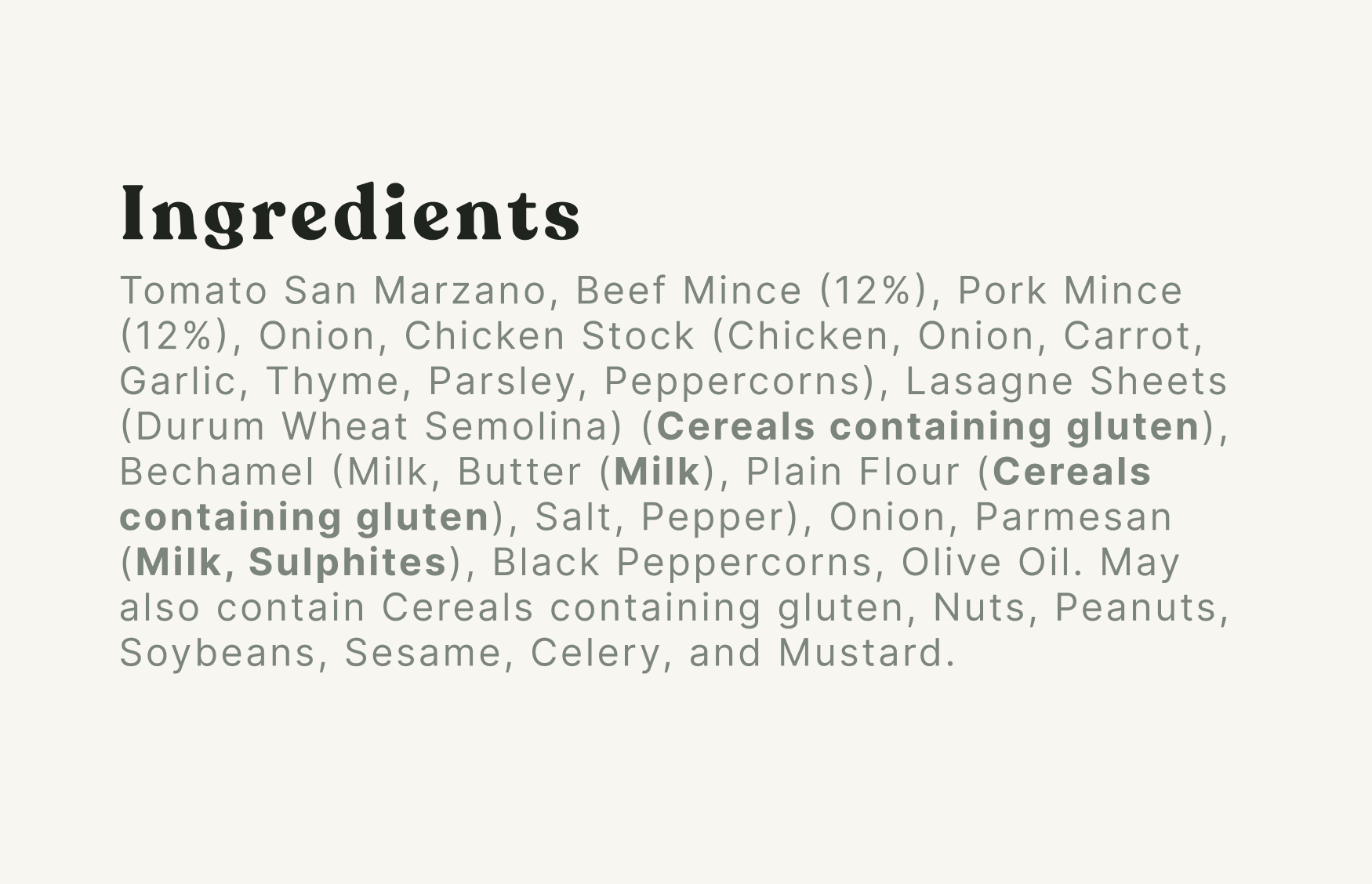 Lasagna Della Nonna (Unique Size 395g)