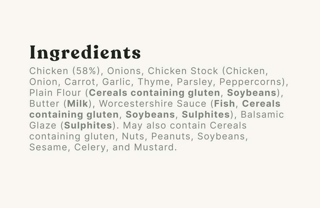 Chicken Caramelised Onion Gravy