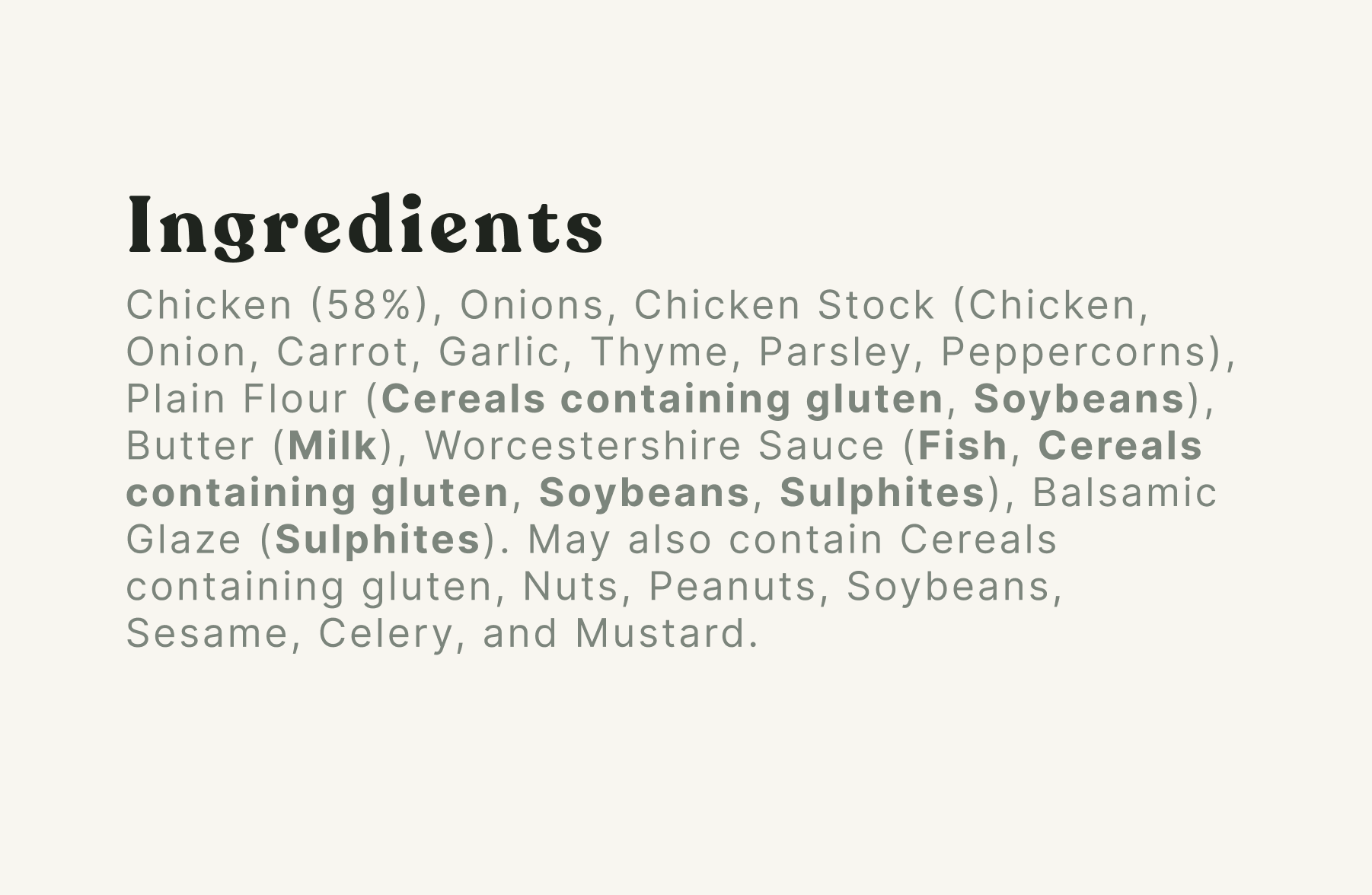 Chicken Caramelised Onion Gravy