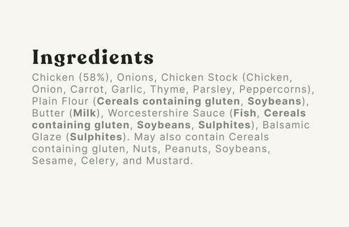 Chicken Caramelised Onion Gravy